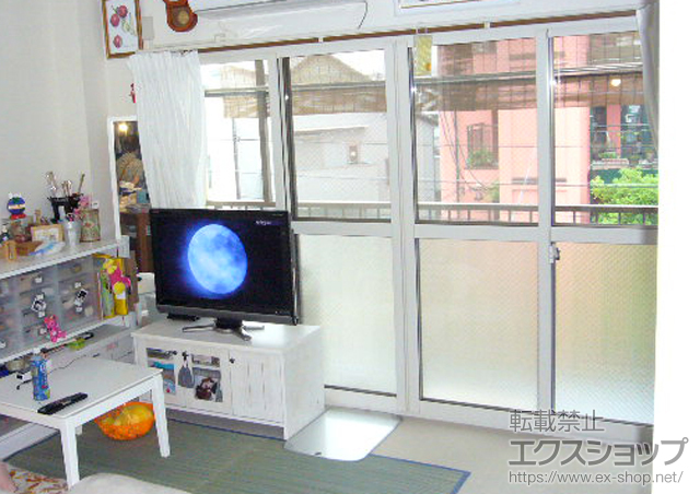 愛知県名古屋市のの二重窓（内窓） インプラス(ダストバリア)引き違い窓2枚建て 施工例