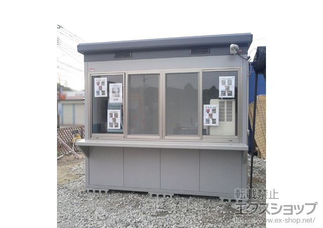 熊本県上益城郡御船町のの物置・屋外倉庫 ナイソー 一般型＋外カウンター　壁4枚分 施工例