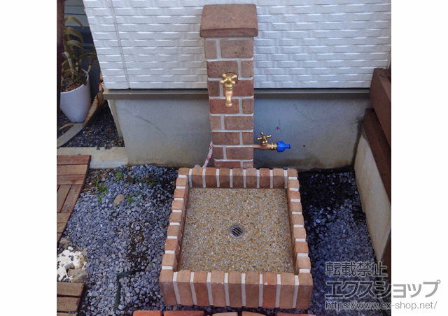 東京都八王子市のの立水栓・ガーデンシンク ネオキャスティ 施工例