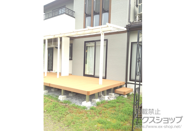 岐阜県郡上市ののテラス屋根 ナチュレ Nn型 標準納まり 1500タイプ 積雪〜50cm対応 施工例