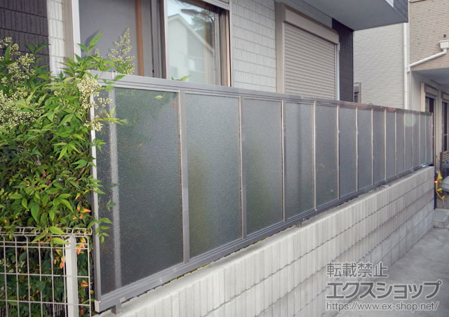 東京都町田市ののフェンス・柵 クレディフェンスG3型 採光タイプ 自由支柱施工 施工例