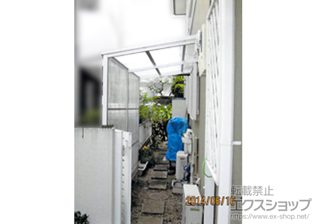 東京都世田谷区ののストックヤード ストックヤードII オープンタイプ 積雪〜20cm対応+ポリカーボネート波板（クリア） 施工例