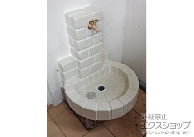 東京都大田区のの立水栓・ガーデンシンク 立水栓ユニット サークルタイプ 施工例