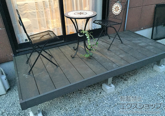 長崎県大村市ののウッドデッキ リウッドデッキ 200 施工例