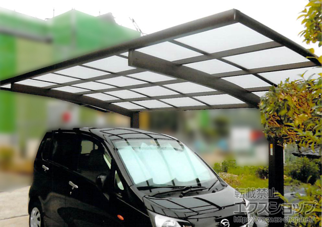 奈良県宇陀市ののカーポート プレシオスポート 積雪〜20cm対応 施工例