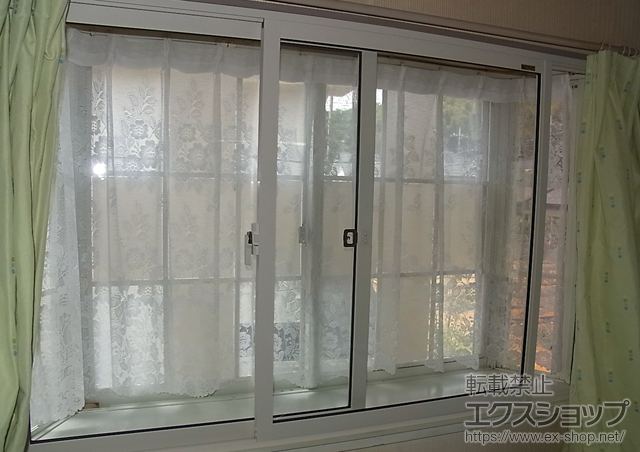 東京都八王子市のの二重窓（内窓） インプラス(ダストバリア)引き違い窓2枚建て 施工例