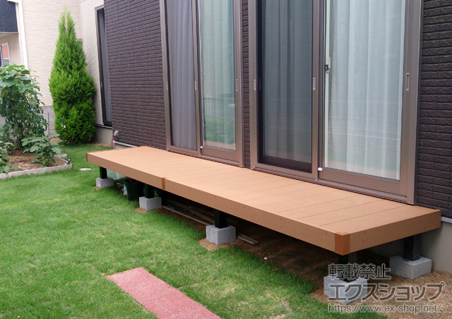 岡山県倉敷市ののウッドデッキ リウッドデッキ200 施工例