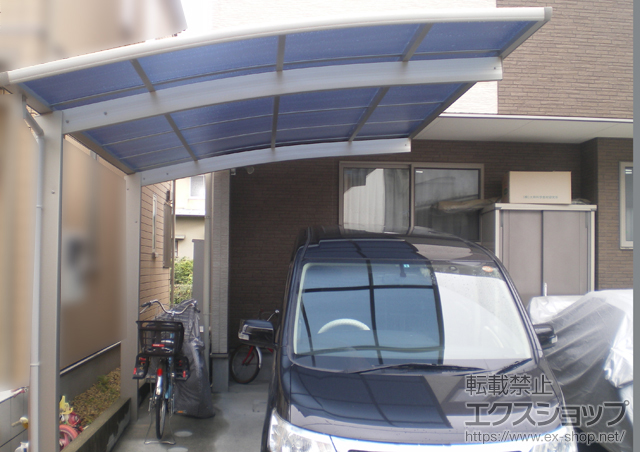広島県広島市ののカーポート プレシオスポート 積雪〜20cm対応 施工例