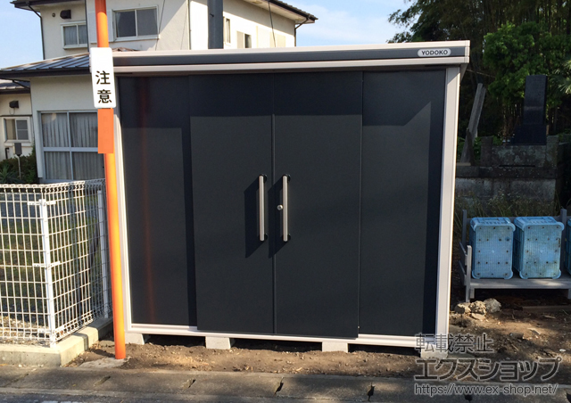 栃木県鹿沼市のの物置・屋外倉庫 エルモ 一般型(LMC-2508GL) 施工例