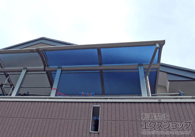 千葉県市原市ののバルコニー・ベランダ屋根 ヴェクターテラス R型 屋根タイプ 単体 積雪〜20cm対応 施工例