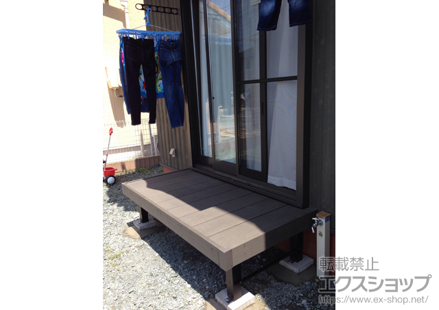 静岡県浜松市ののウッドデッキ リウッドデッキ 200 施工例