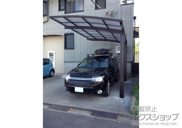 東京都江戸川区ののカーポート レイナポートグラン　積雪〜20cm対応+屋根ふき材補強部品（1セット） 施工例