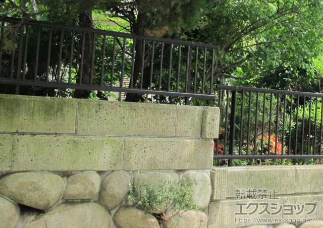 兵庫県神戸市ののフェンス・柵 レスティナフェンス22型　自由柱施工 施工例