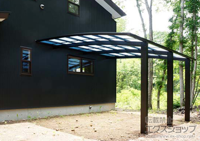 長野県北佐久郡軽井沢町ののカーポート レイナベーカポートグラン50＋柱カバー(小)(1枚入り) 施工例