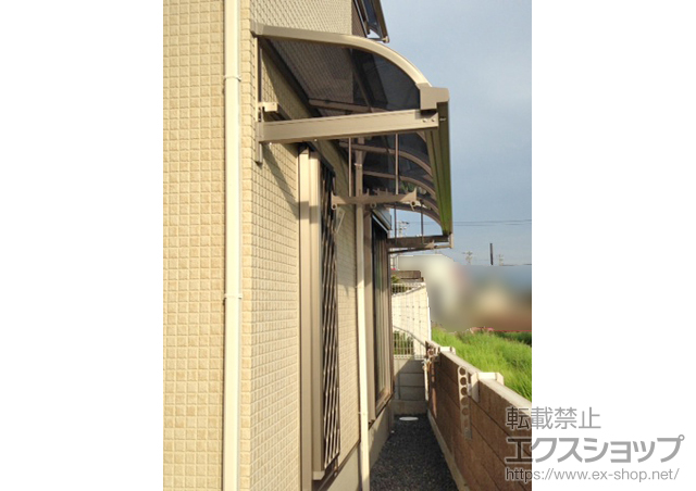 大阪府貝塚市のLIXIL リクシル（トステム）のバルコニー・ベランダ屋根 ライザーテラスII R型 ルーフタイプ 単体 積雪〜20cm対応 施工例