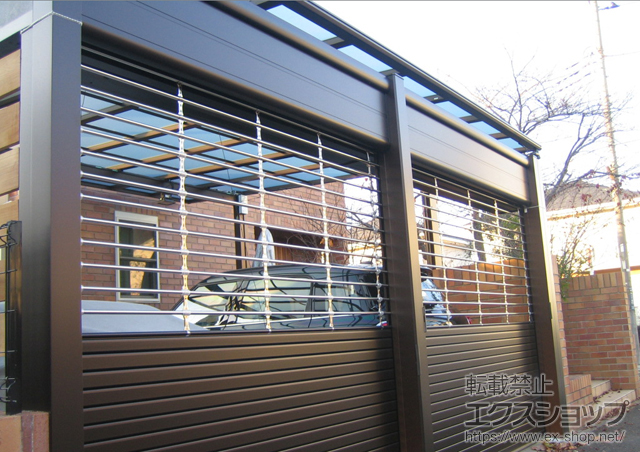 神奈川県横浜市ののカーポート エフルージュ ツイン 積雪〜20cm対応 施工例