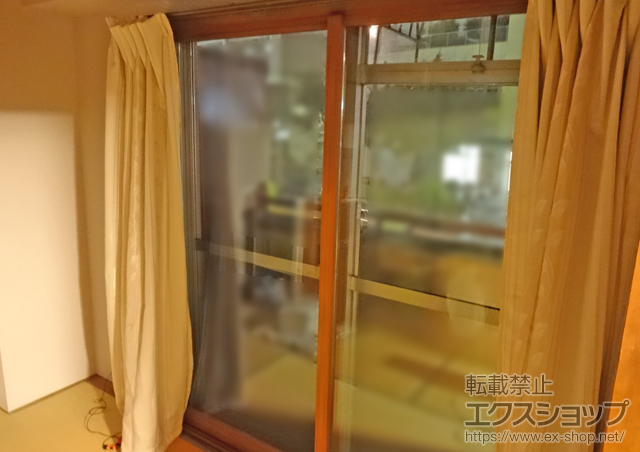 東京都小平市のの二重窓（内窓） インプラス(ダストバリア)引き違い窓2枚建て 施工例