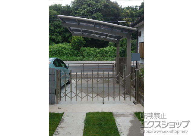 千葉県千葉市のLIXIL リクシル（トステム）のカーポート カーブポートシグマIII 積雪〜20cm対応 施工例