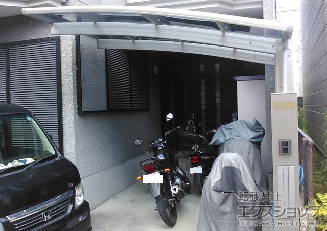 京都府城陽市ののカーポート プレシオスポート 積雪〜20cm対応 施工例