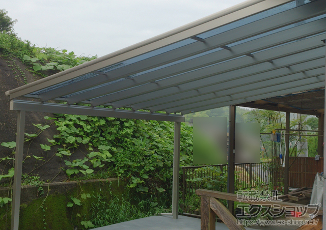 山口県熊毛郡田布施町ののテラス屋根 ヴェクターテラス F型 テラスタイプ 単体 積雪〜20cm対応 施工例