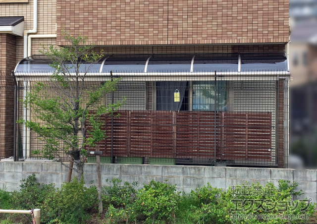 大阪府東大阪市のLIXIL リクシル（トステム）のテラス屋根 ライザーテラスII R型 テラスタイプ 単体 積雪〜20cm対応 施工例