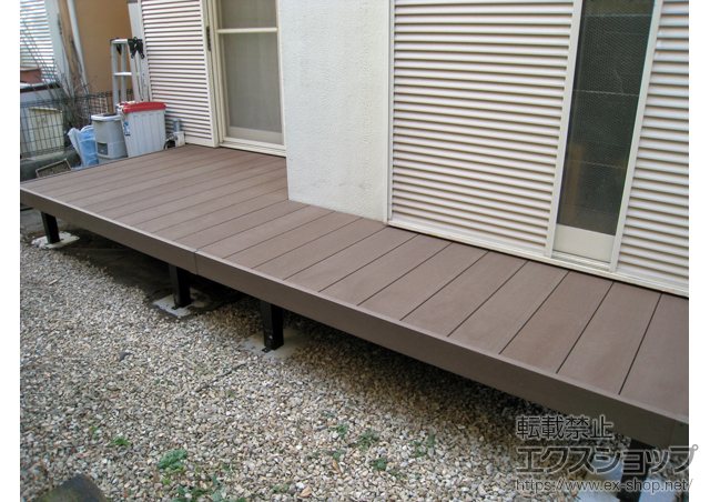 東京都調布市ののウッドデッキ リウッドデッキ 200 施工例