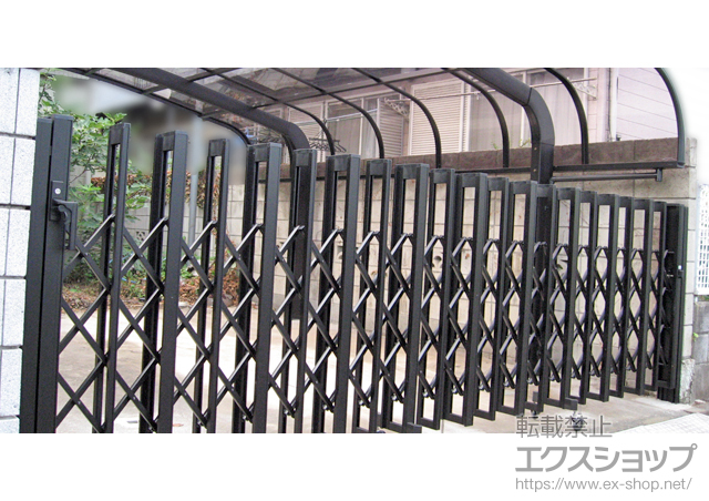 埼玉県ふじみ野市ののカーゲート アルシャインII H型 Aタイプ ノンレール片開き 430S 施工例