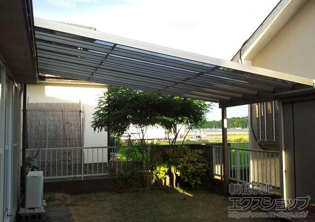 熊本県宇土市のLIXIL リクシル（トステム）テラス屋根施工例(ライザーテラスII F型 テラスタイプ 単体 積雪～20cm対応