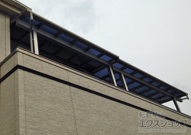 神奈川県川崎市ののバルコニー・ベランダ屋根 ヴェクターテラス F型 1500 屋根タイプ 単体 積雪〜50cm対応 施工例
