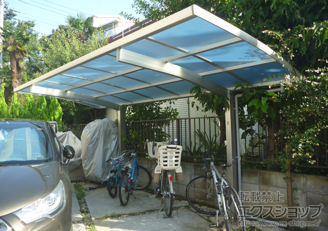 東京都三鷹市ののサイクルポート・駐輪場 レイナポートグランミニ 積雪〜20cm対応 施工例