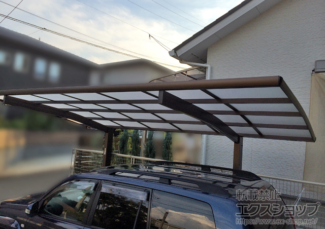 熊本県熊本市ののカーポート プレシオスポート 積雪〜20cm対応 施工例