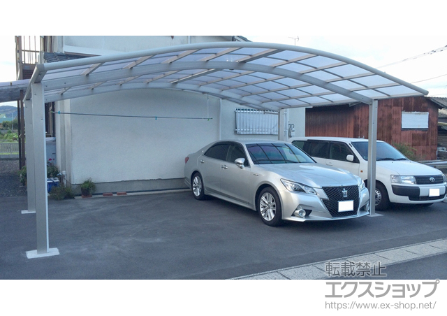 鹿児島県霧島市ののカーポート レイナツインポートグラン　積雪〜20cm対応 施工例