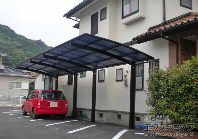 福岡県福岡市ののカーポート レイナポートグラン 縦連棟　積雪〜20cm対応 施工例