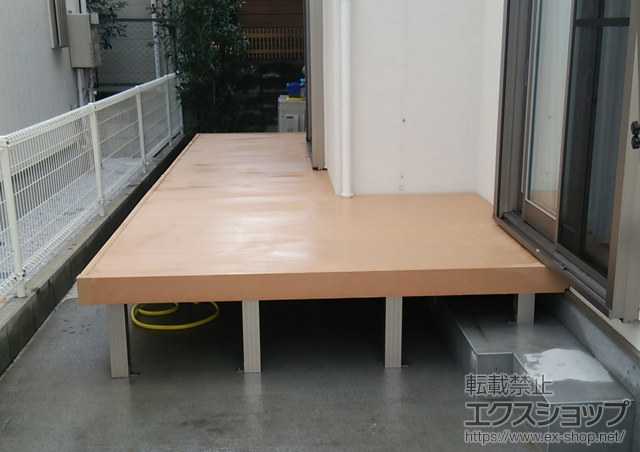 東京都小金井市ののウッドデッキ リウッドデッキ 200 施工例