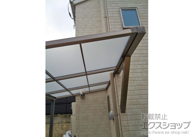 東京都目黒区のの手すり、バルコニー・ベランダ屋根、テラス屋根 ライザーテラスII F型 テラスタイプ 単体 積雪〜20cm対応 施工例