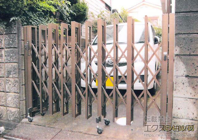 東京都日野市ののカーゲート アルシャインII H型 Aタイプ ノンレール片開き 230S 施工例