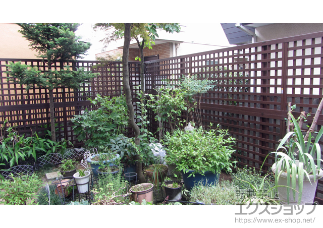 東京都世田谷区ののフェンス・柵 スタンダードフェンス1型　＜二段支柱施工＞ 施工例