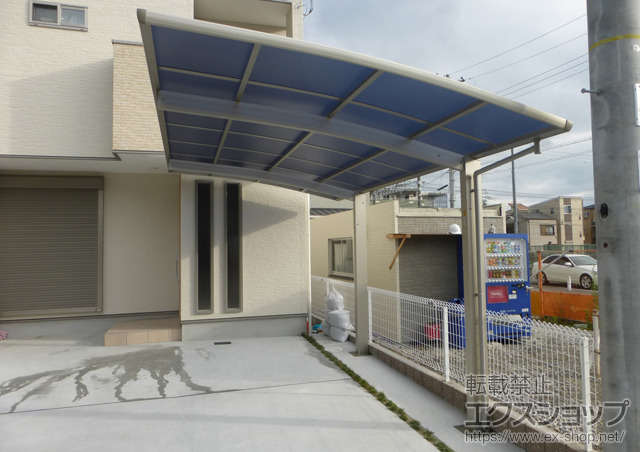 兵庫県西宮市ののカーポート プレシオスポート 積雪〜20cm対応 施工例