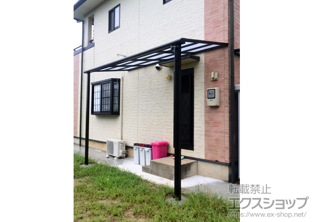 長崎県平戸市のLIXIL リクシル（トステム）のテラス屋根 ライザーテラスII F型 テラスタイプ 単体 積雪〜20cm対応 施工例