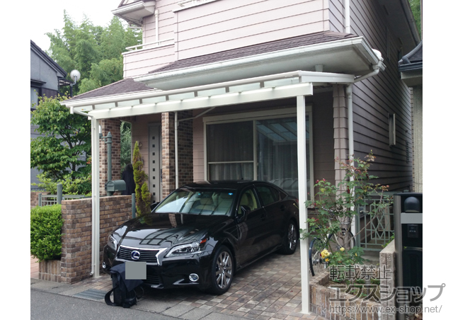 京都府向日市ののテラス屋根 ヴェクターテラス F型 ビッグサイズ 単体 積雪〜20cm対応 施工例