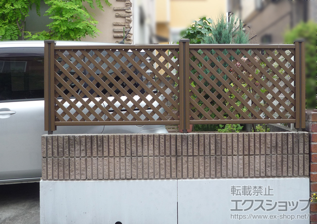 神奈川県横浜市ののフェンス・柵 ステイウッドフェンスM2型 間仕切りタイプ 施工例