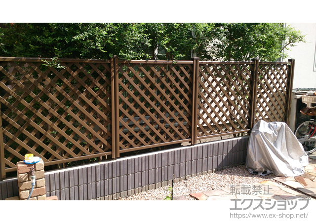 東京都杉並区ののフェンス・柵 ステイウッドフェンスM1型 間仕切りタイプ 施工例