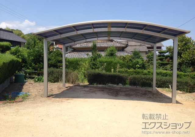 岡山県笠岡市ののカーポート レイナツインポートグラン　積雪〜20cm対応 施工例