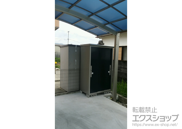 高知県安芸市のの物置・屋外倉庫 エスモ 一般型(ESD-1207AGL) 施工例
