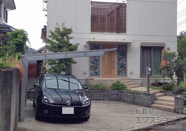 神奈川県秦野市ののカーポート エフルージュグラン 延長　積雪〜20cm対応 施工例