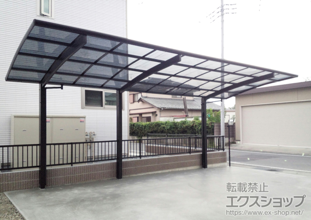 群馬県高崎市ののカーポート レイナポートグラン 延長　積雪〜20cm対応 施工例