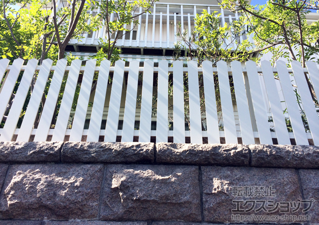 兵庫県宝塚市ののフェンス・柵 レスティンフェンス7型 自由柱 施工例