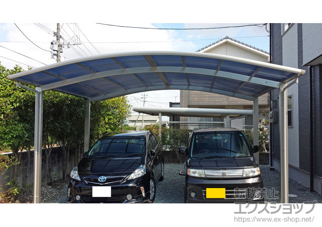 熊本県八代市ののカーポート レイナツインポートグラン　積雪〜20cm対応 施工例
