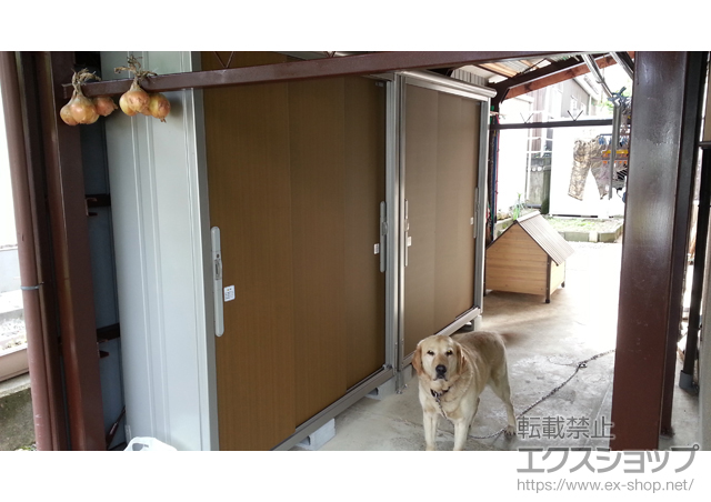 兵庫県朝来市のの物置・屋外倉庫 エスモ 一般型( ESD-2106AGL) 施工例