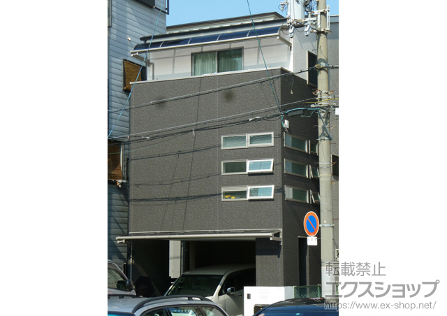 大阪府大阪市のLIXIL リクシル（トステム）のバルコニー・ベランダ屋根 ライザーテラスII R型 ルーフタイプ 単体 積雪〜20cm対応 施工例